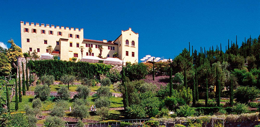 Die botanischen Gärten und das Schloss Trauttmansdorff